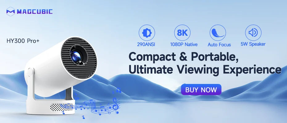 MAGCUBIC Projector HY300 PRO 8K Android Projetor