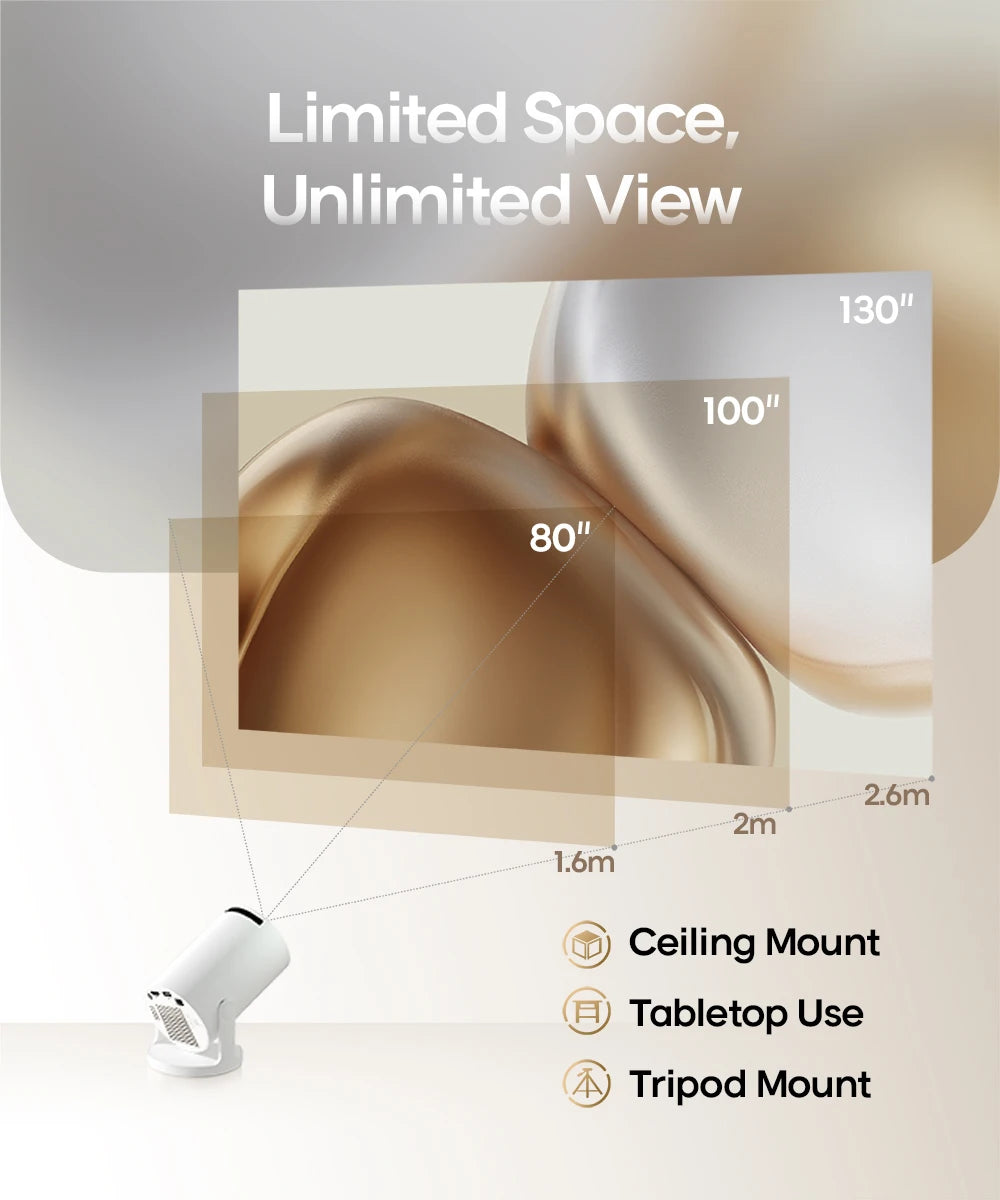 MAGCUBIC Projector HY300 PRO 8K Android Projetor